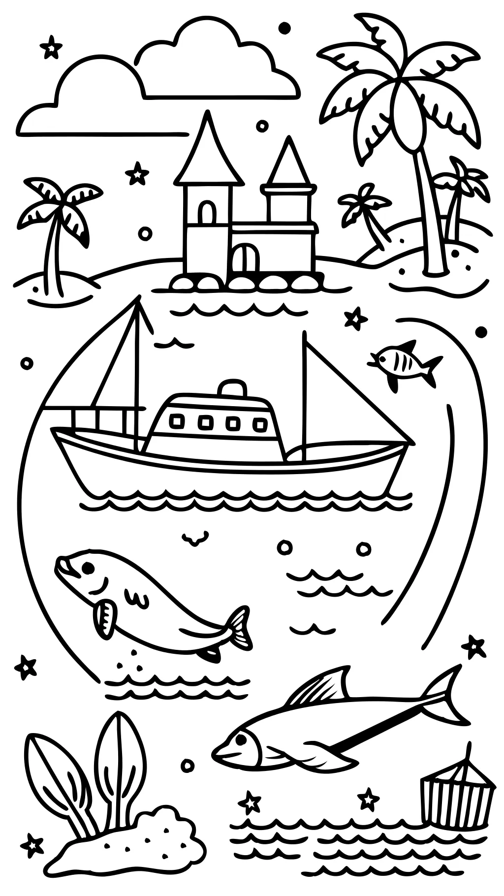 boating coloring pages